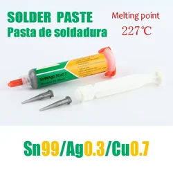 35g Sn99Ag0.3Cu0.7 227℃ syringe Solder paste 0307 high temperature no-clean syringe patch Soldering flux Soldering paste