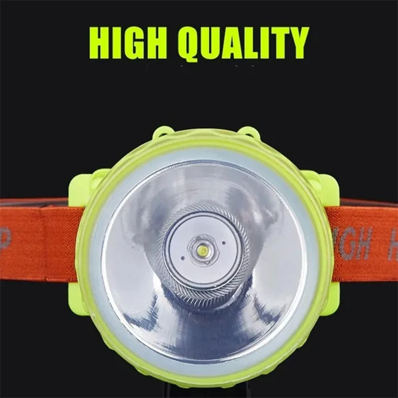 Diving Headlamp Underwater Headlight Led Scuba Head Flashlight Torch Waterproof IPX7 Rechargeable Light