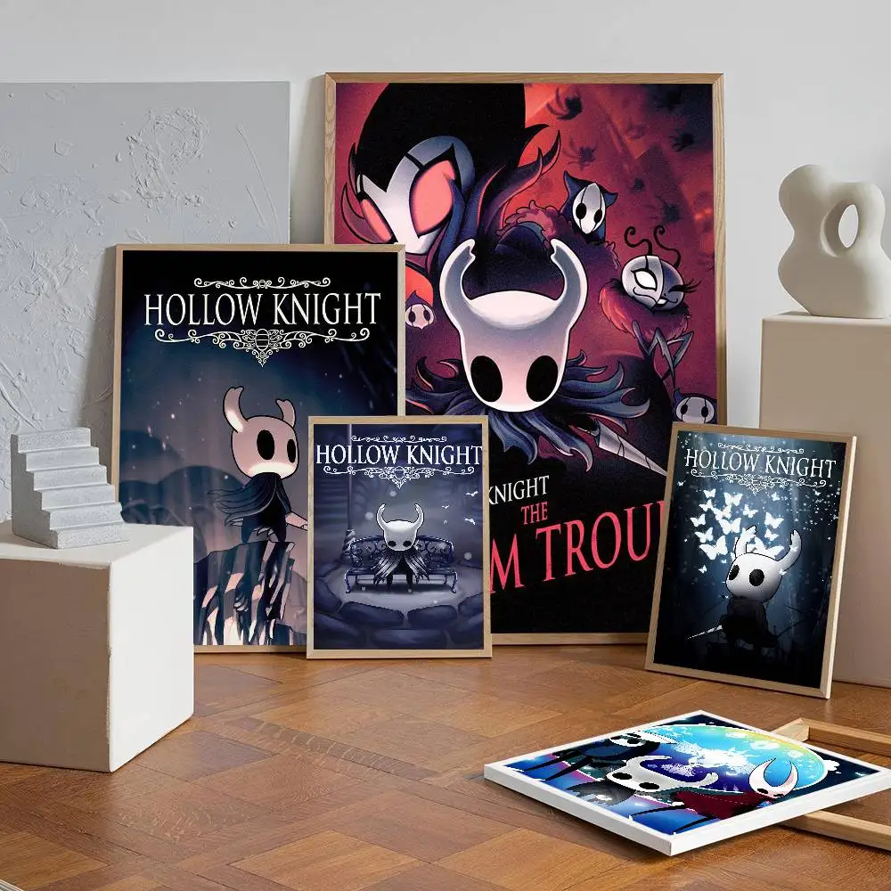 Hot Popular Video Game Hollow Knight Posters Vintage Room Bar Cafe Decor Stickers Wall Painting