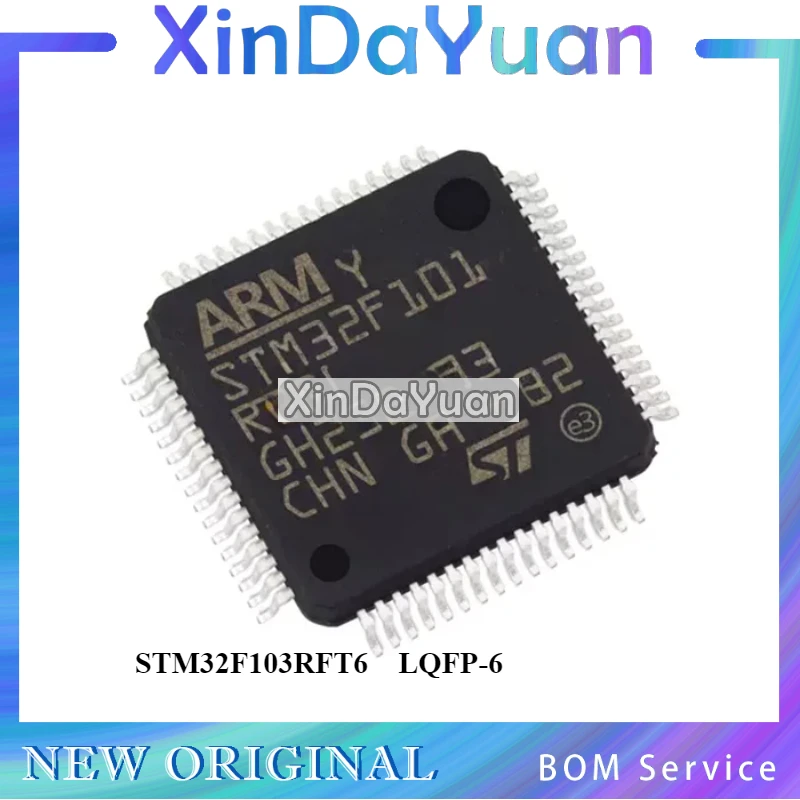 5 pcs STM32F103RFT6 LQFP-64 Microcontroller Chip