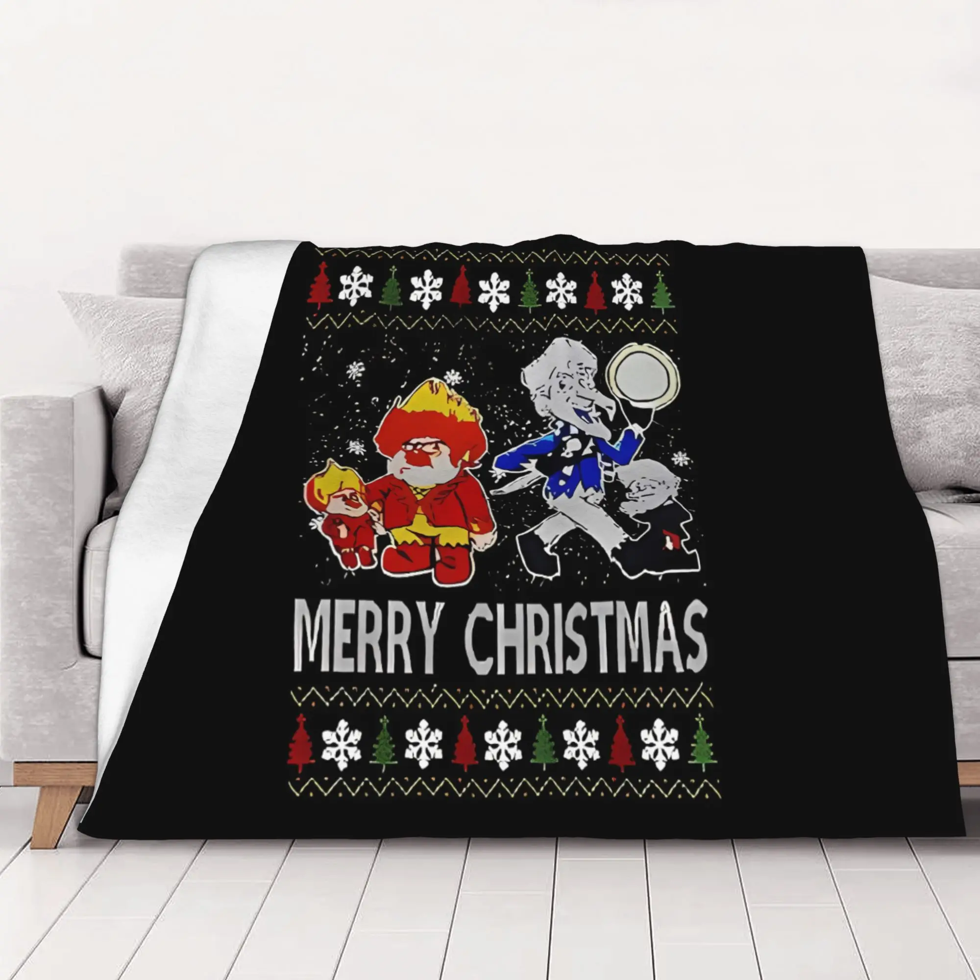 1PC home Cutecore Classic Miser Brothers Blanket Super Cosy Plush Home Living Room Sofa halloween