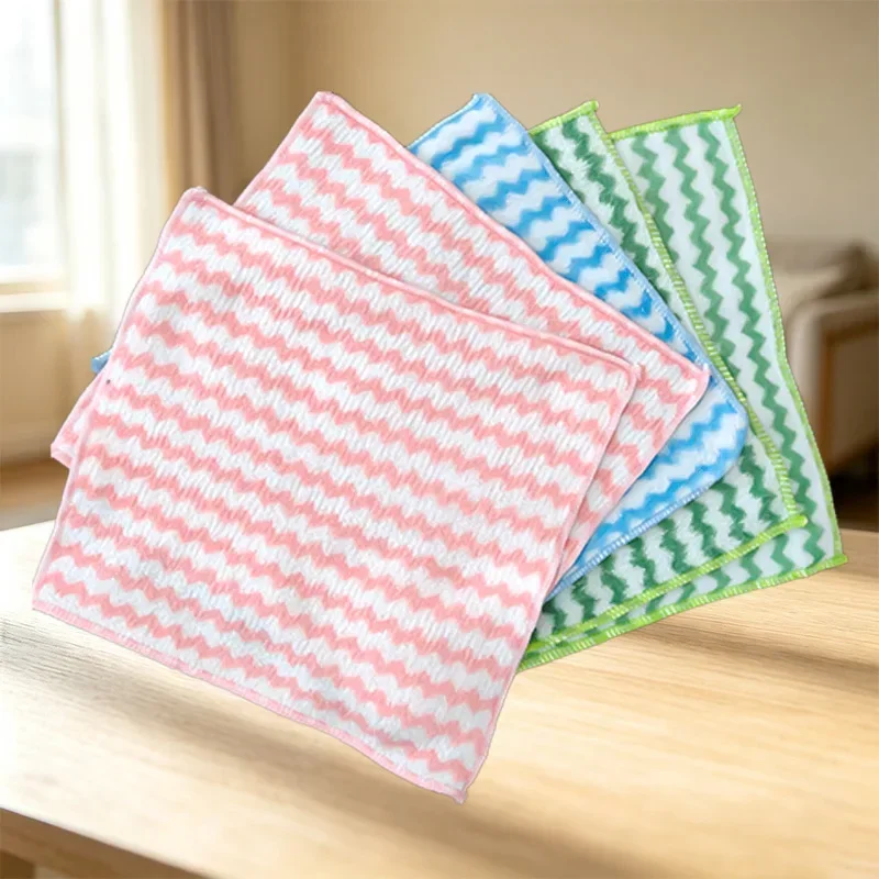 1/5/10/20Pcs Microfiber Towel Absorbent Kitchen Cleaning Cloths Non-stick Oil Dish Towel Napkins Tableware Cleaning Towel