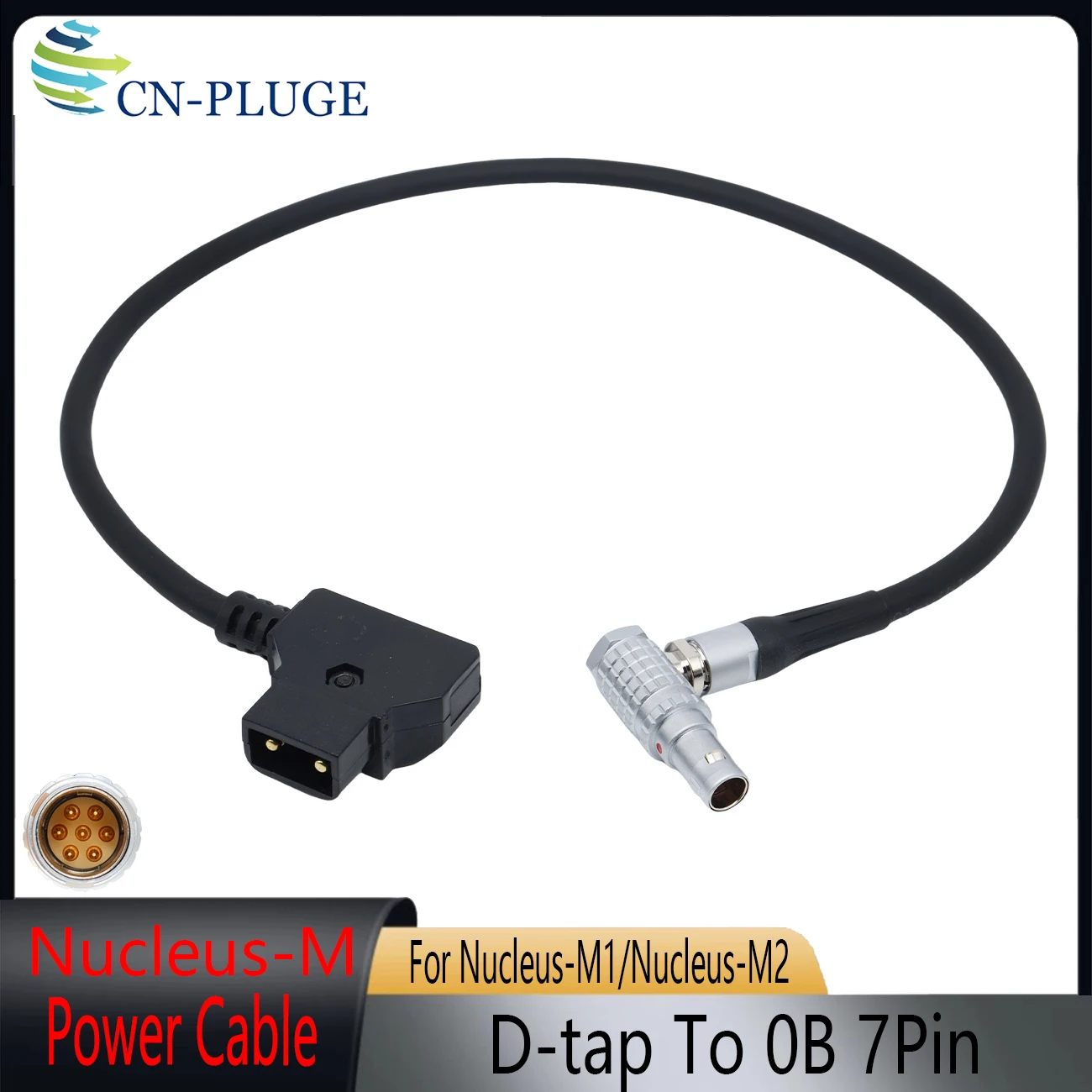 D-Tap to 0B 7Pin Power Cable for TILTA Nucleus-M/Nucleus-M2 Wireless Follow Focus Motor Photography Power Supply Cable