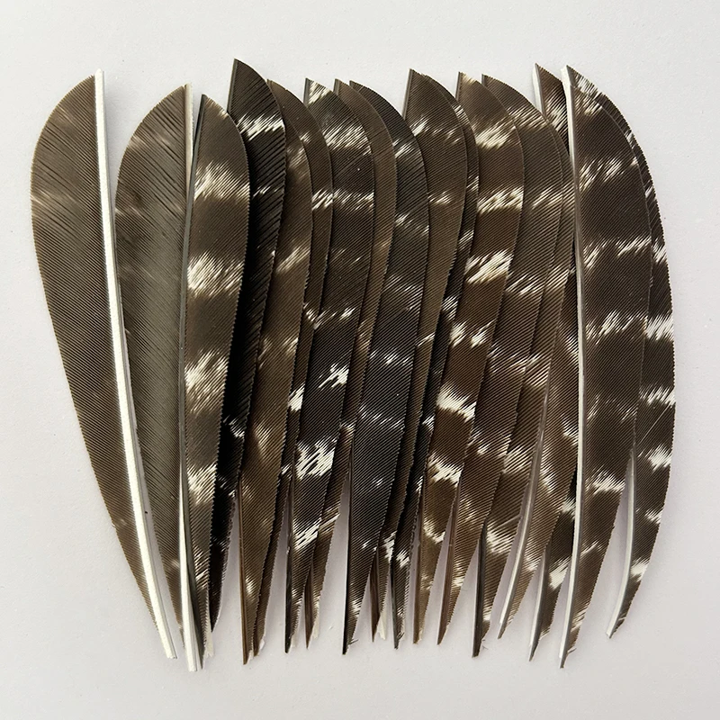 YABAO Archery Arrows Feather Fletching 4 Inch 50 Pcs/lot Natural Turkey Feathers Vanes for Hunting Traget Shooting