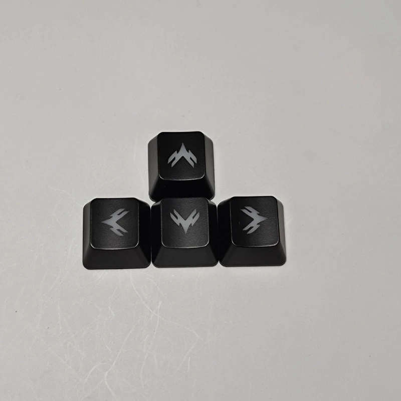 1 Set ABS Backlit Heart Keycaps Height for WASD Direction 4PCS