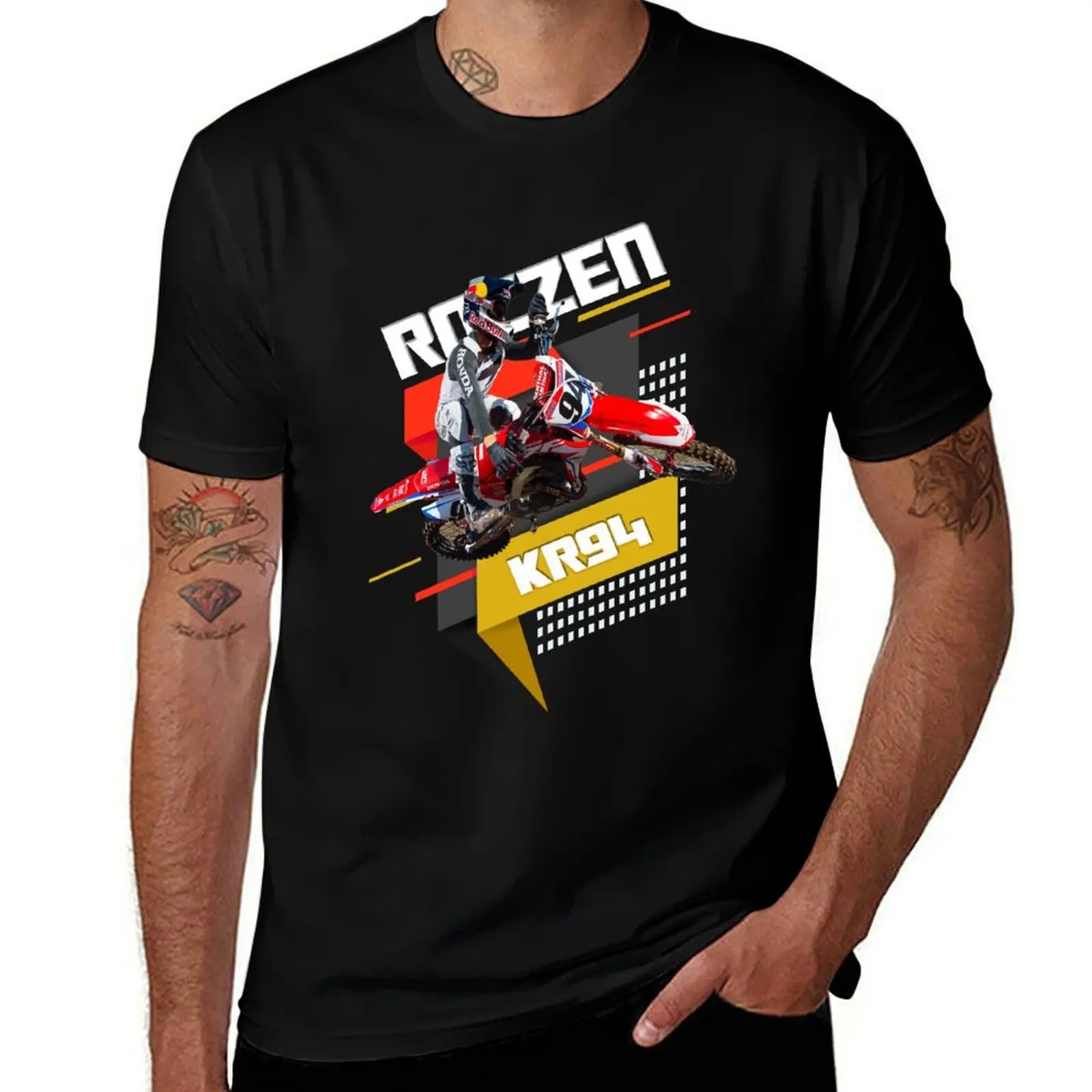 

Ken Roczen 94 Motocross and Supercross #94 Kroc KR94 Fan Design T-Shirt Urban Style Casual Short Sleeve Top