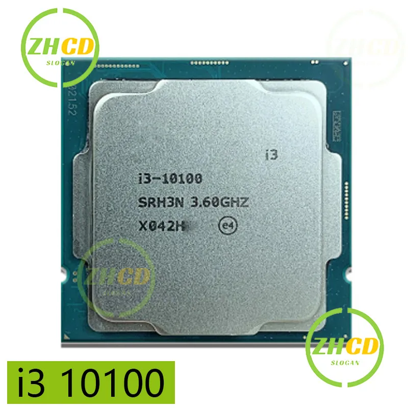 Intel Core For i3 10100 3.6GHz 4-core 8-threaded CPU Processor L2 = 1M L3 = 6m 65W LGA 1200