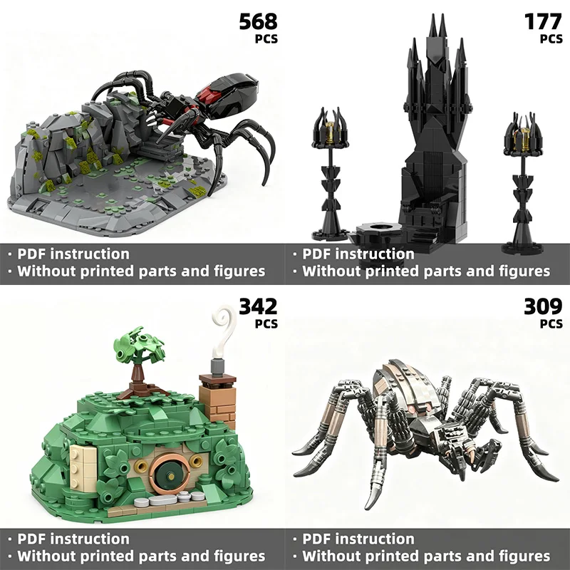 

DIY legendary adventure journey,mysterious rings movie building blocks from the old continent,scene construction building blocks