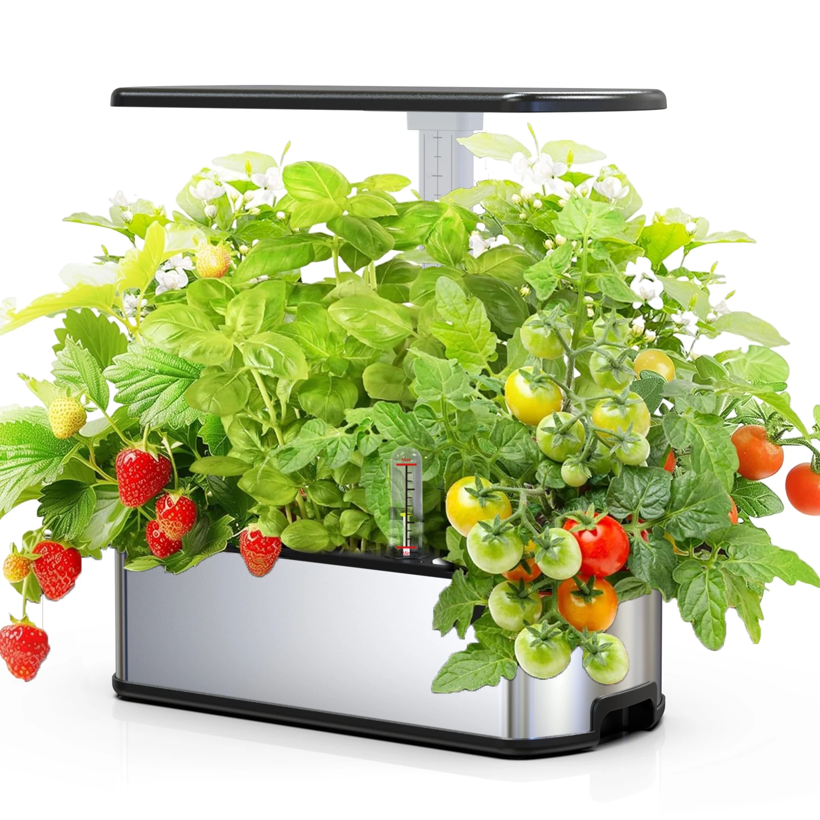 

Hydroponics Growing Systems Kit,Smart Indoor Herbs Garden,12 Pods Planting Pots with LED Growth Lights and Intelligent Water