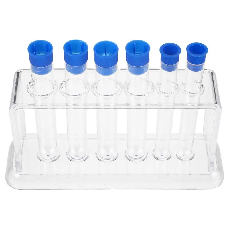 

1Set Laboratory Tube Holder Test Tube Rack Kit Plastic Stand Precipitation Tube Test Tubes 6 Holes Lab School Supplies