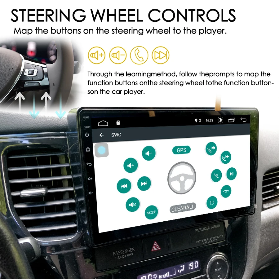 Radio Estéreo con GPS para coche, reproductor Multimedia de vídeo con voz IA, 8 + 128GB, CarPlay, para Mitsubishi Outlander 3, GF0W, GG0W, 2012-2018