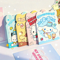 20pcs Mini Notebooks - Hello Kitty, Kuromi, Cinnamoroll, My Melody Colorful Pocket Size Memo Pads for Office Party Favors