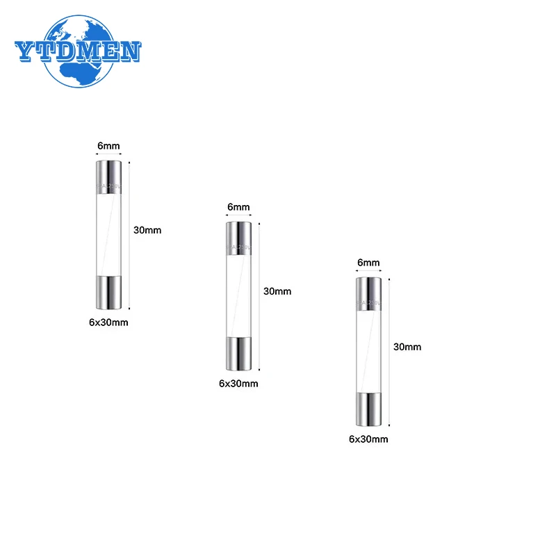 150PCS 6x30mm Glass Fuses Kit Car Glass Tube Fuse 0.25A 0.5A 1A 2A 3A 4A 5A 6A 7A 8A 10A 15A 20A 25A 30A