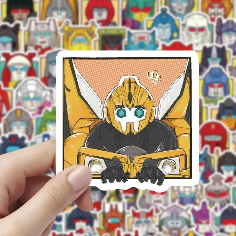 100pcs 변압기 Autobot 스티커 스케이트 보드 노트북 수하물 자전거 오토바이 자동차 크리 에이 티브 DIY 방수 스티커 데칼 완구