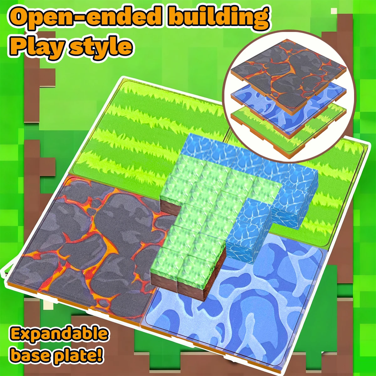 Magnetische Grundplatte Baustein Puzzle Magnetisches Spielzeug Intellektuelle Inspire Für 3 Jahre Alte Kinder Geburtstagsgeschenk 1PCS