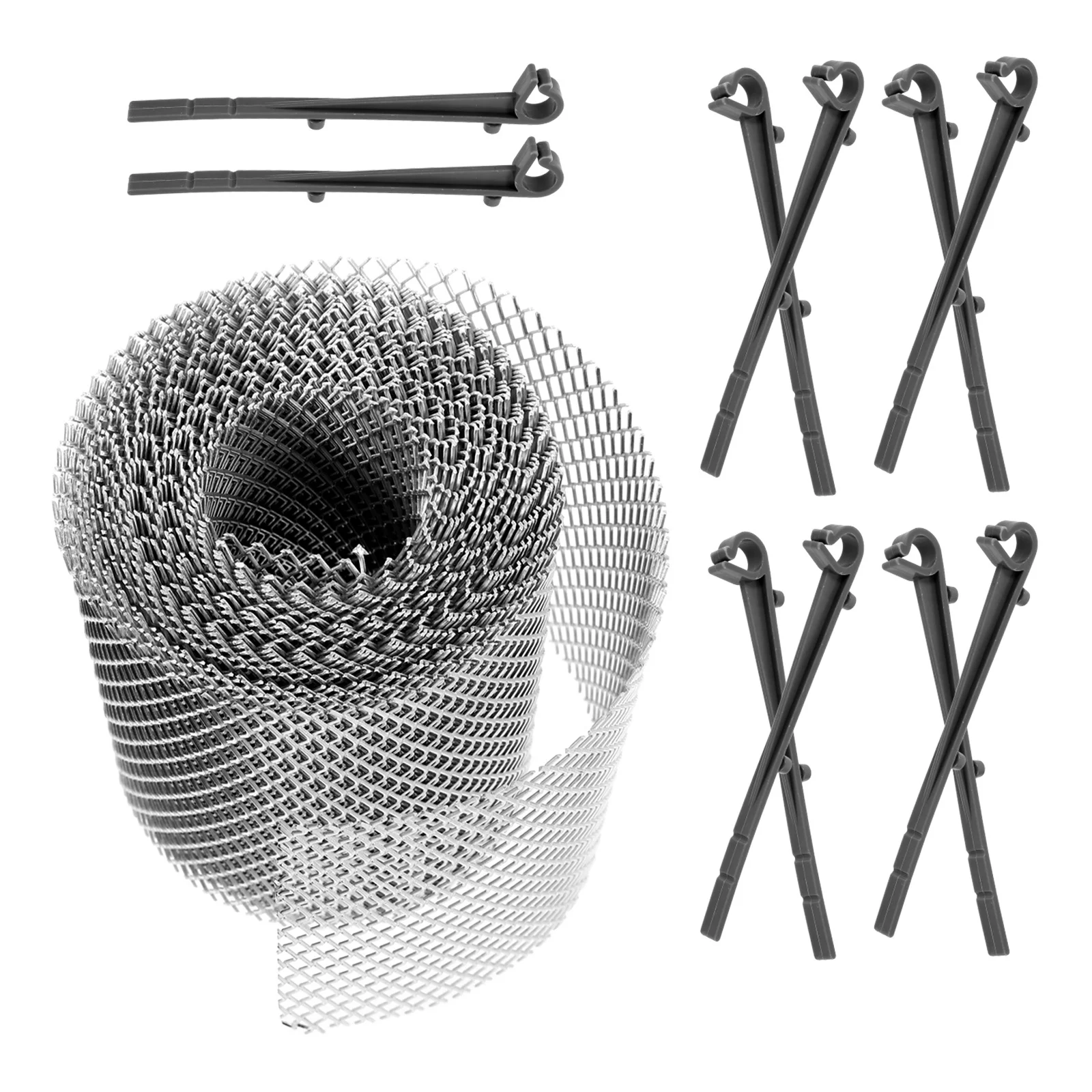 

1 set 1 Set Gutter Guard Metal Mesh Roll Leaf Protection Cover For Rain Gutters Outdoor Debris Filter Screen Mesh Gutter Guard