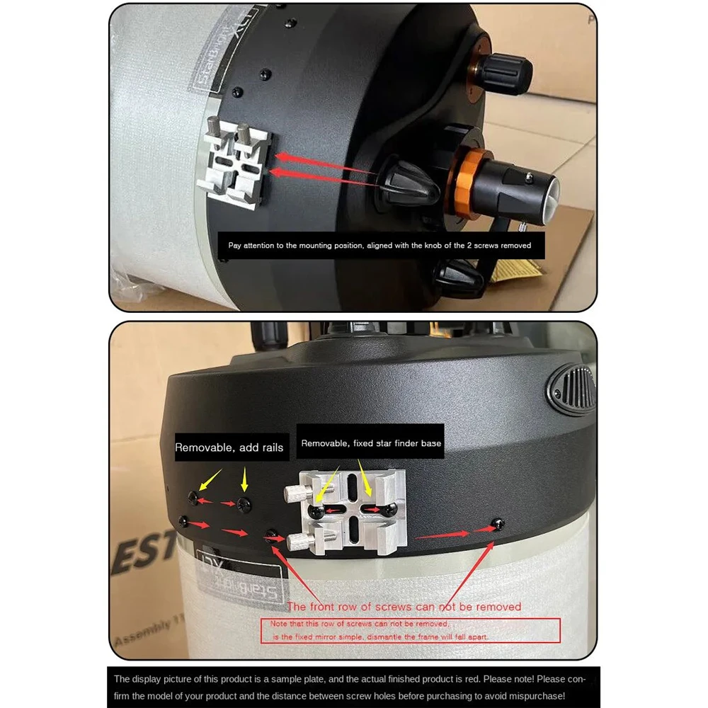 متعددة الوظائف مكتشف نطاق قاعدة تتوافق فتحة المشبك جبل للتلسكوب الفلكي