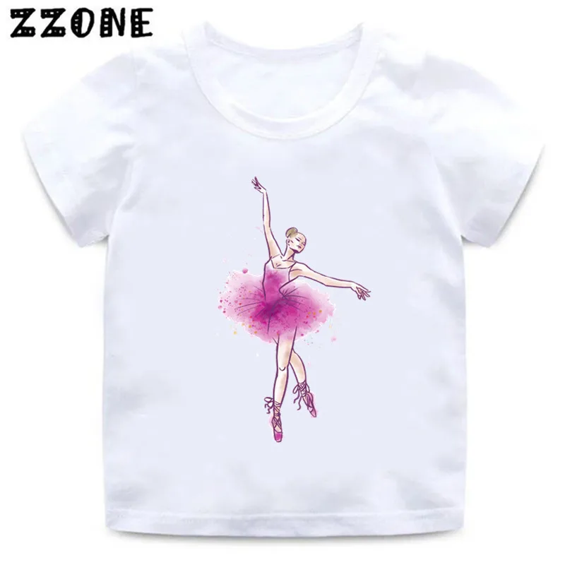 

Ballet Dancer Print Kids T-Shirt I Love Ballet Dance Girls Clothes Baby T shirt Summer Casual Short Sleeve Children Tops,HKP5191