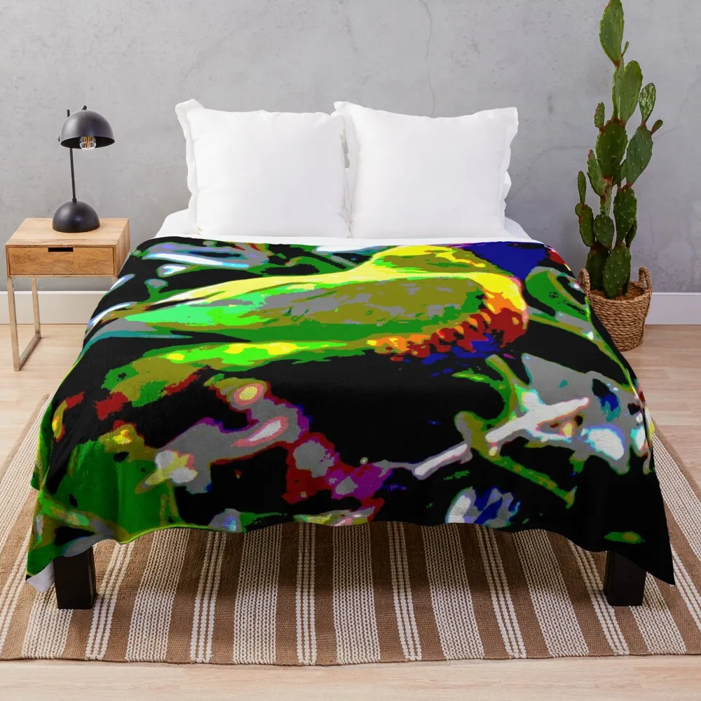 The Rainbow Lorikeet! Throw Blanket manga valentine gift ideas Shaggy Blankets