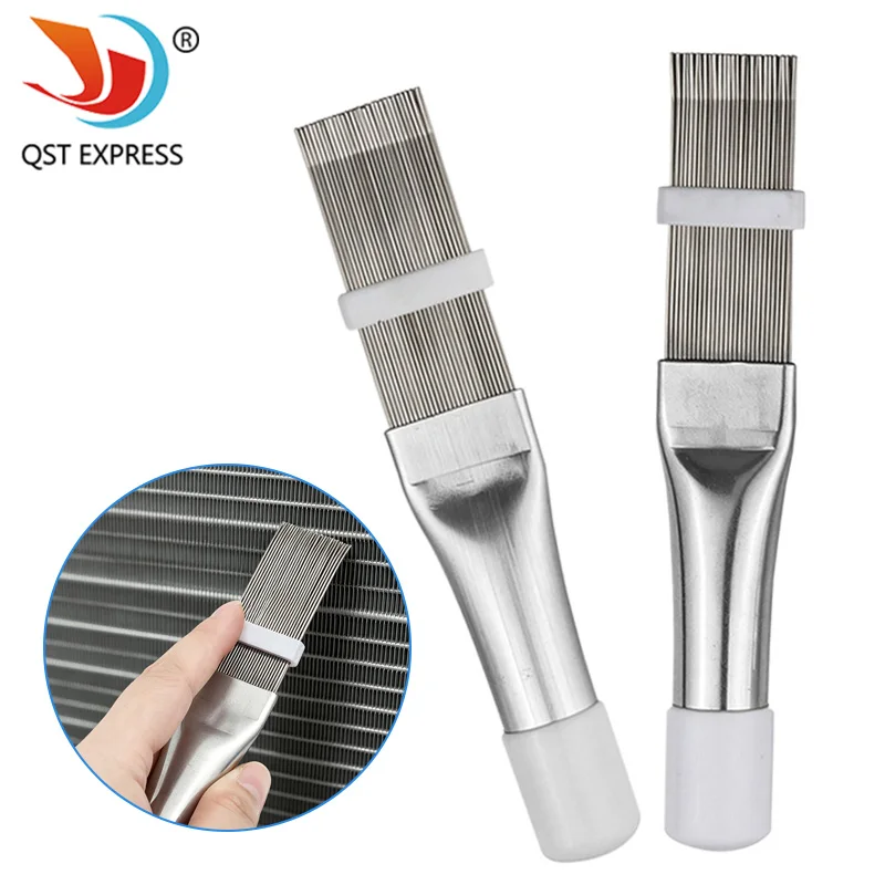 Peigne de nettoyage en acier inoxydable pour ailettes de sèche-cheveux et condenseurs de climatiseurs, outil d'entretien et de réparation d'appareils ménagers