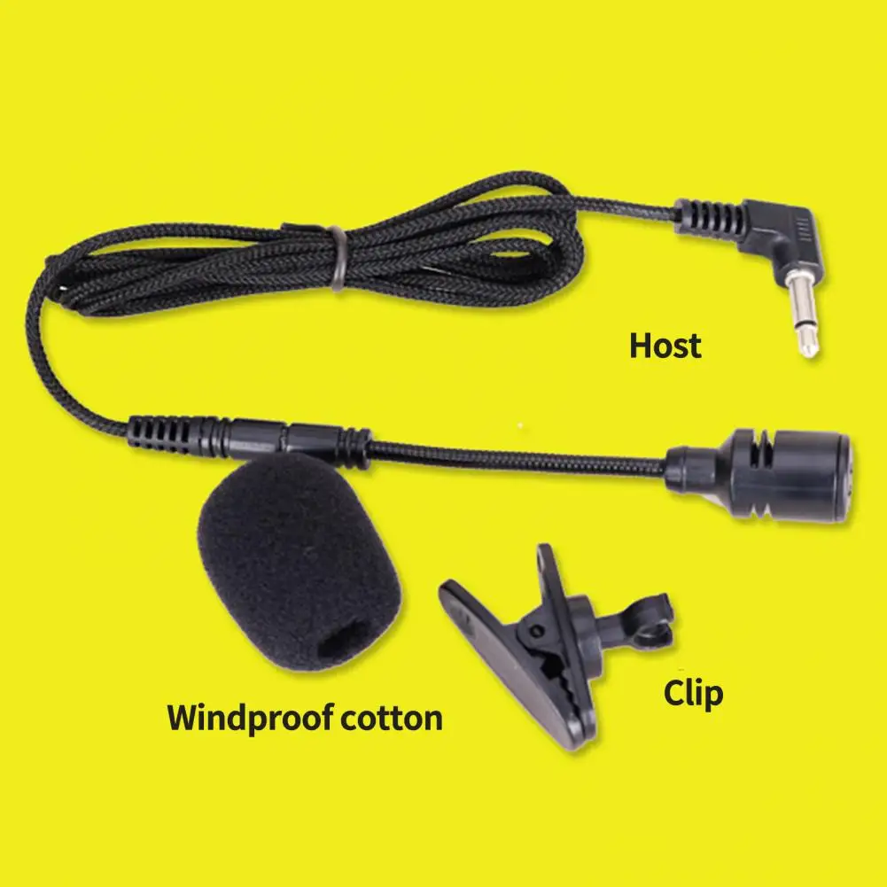 3,5 мм чистый звук, мини-петлированный микрофон, проводной микрофон, усилитель голоса, гибкая регулировка угла, петличный микрофон