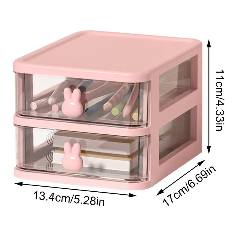 Table Storage Drawers 4-Tier Desk and Office Supply Table Organizer with Drawers Makeup Organizer 4 Tier Clear Cosmetic