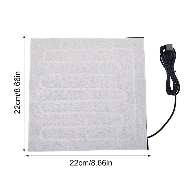 5V USB Fiber Heater Carbon Electric Heated Jacket Soft Cushion Winter Men Vest Heating Clothes Keep Warmer Pads For Mouse Pad