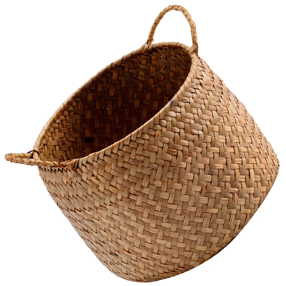 

Seagrass Basket Woven Plant Pot Holder Desktop Flower Arrangement Basket Woven Basket seagrass baskets