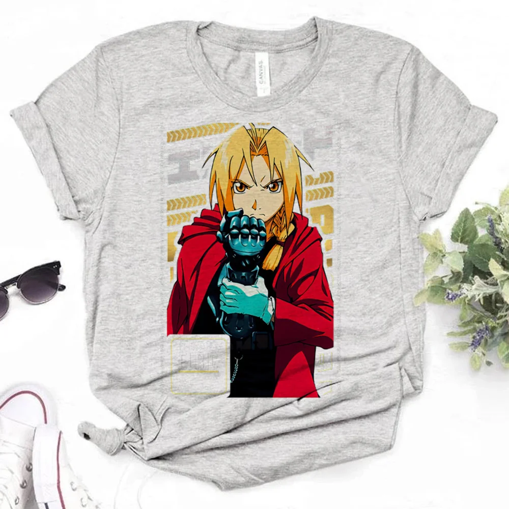 Fullmetal Alchemist tshirt women anime summer funny Tee female 2000s designer comic clothes