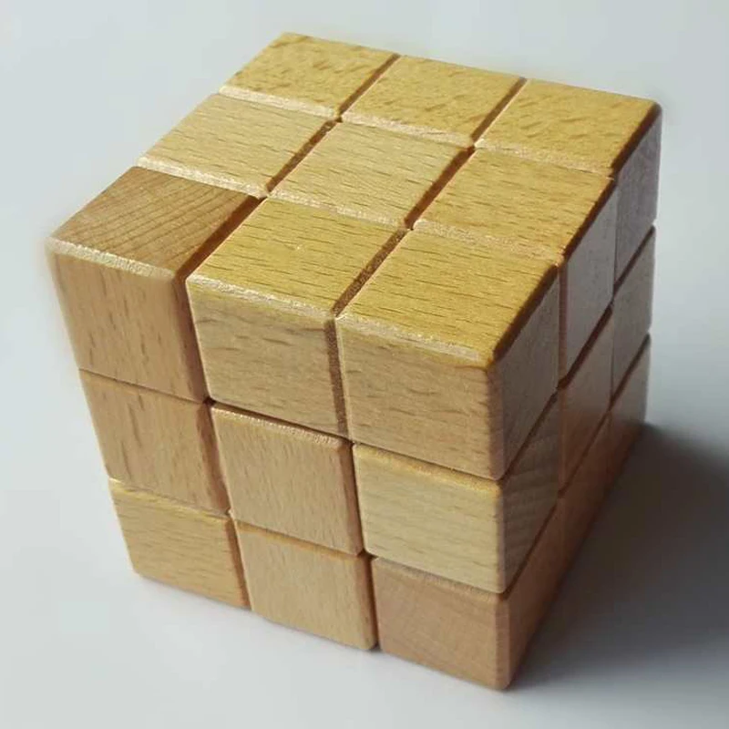 Montessori Educational Toys Soma Block Puzzle Wooden Math Cube IQ Logical Challenge Brain Teaser Games For Kids Adults