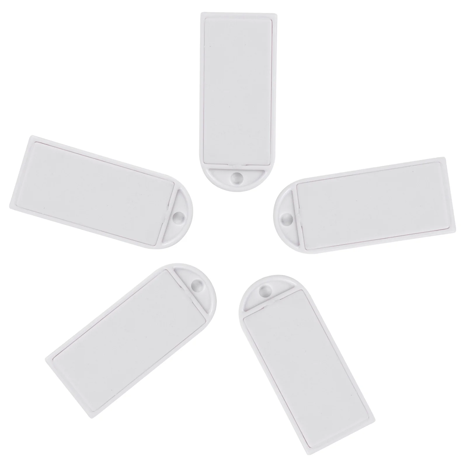 5Pcs Blank White Cards Read Write Lock Function Compatible Mobile Phones for Advertising Certification Labels