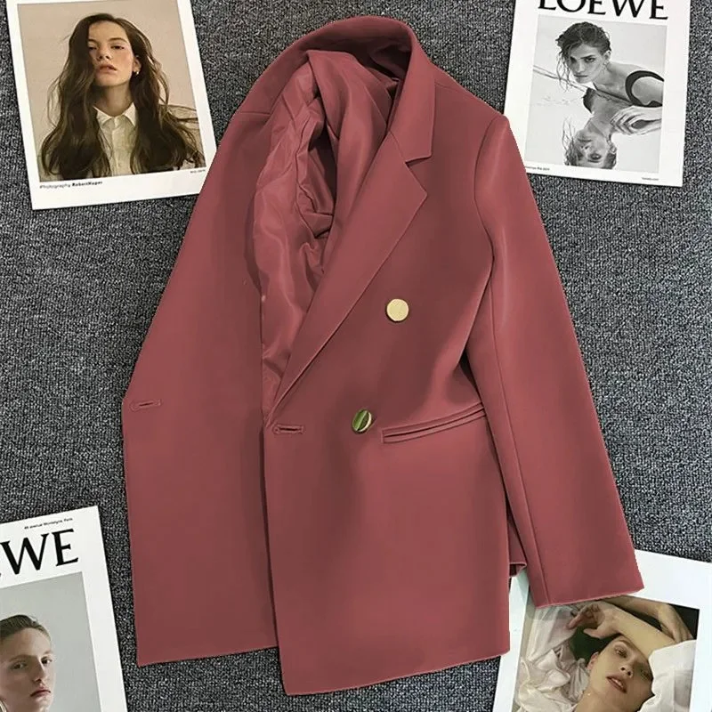 

Office Lady Slim Blazer for Women, Long Sleeve Coats, Black Jackets, Casual Outerwear, Fall, Winter Fashion