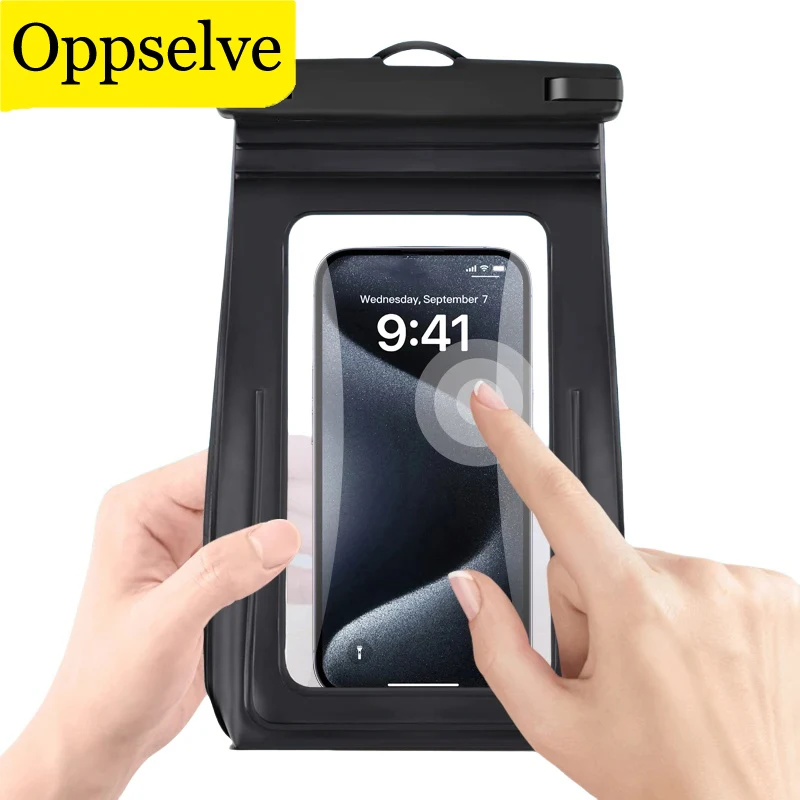 1PC גדול עמיד למים אחסון שקית טלפון אוניברסלי crossbody החוף שיט שיט שיט יד נקי טלפון נייד 14 16