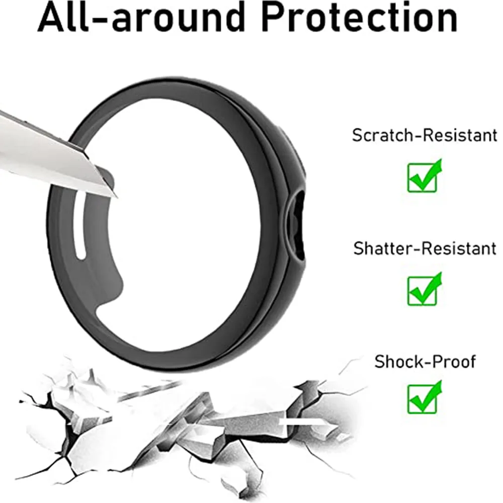 Защитный чехол для Google Pixel Watch, мягкий чехол-бампер из ТПУ для Google Pixel Watch 2022