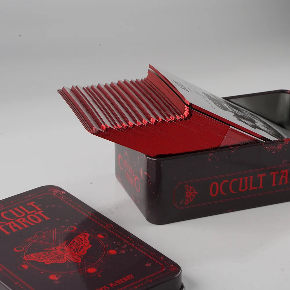 Occult Tarot Luna Lapin Lucid Dreams Beginners Del Toro Tarot in Tin Metal Box 78 pcs Cards Gilded Edge Paper Guidebook Deck