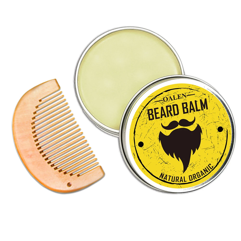 Juego de cuidado de barba para hombre, cepillo de barba, peine, aceite de barba, crema, tijeras, Kit de aseo y recorte, venta al por mayor