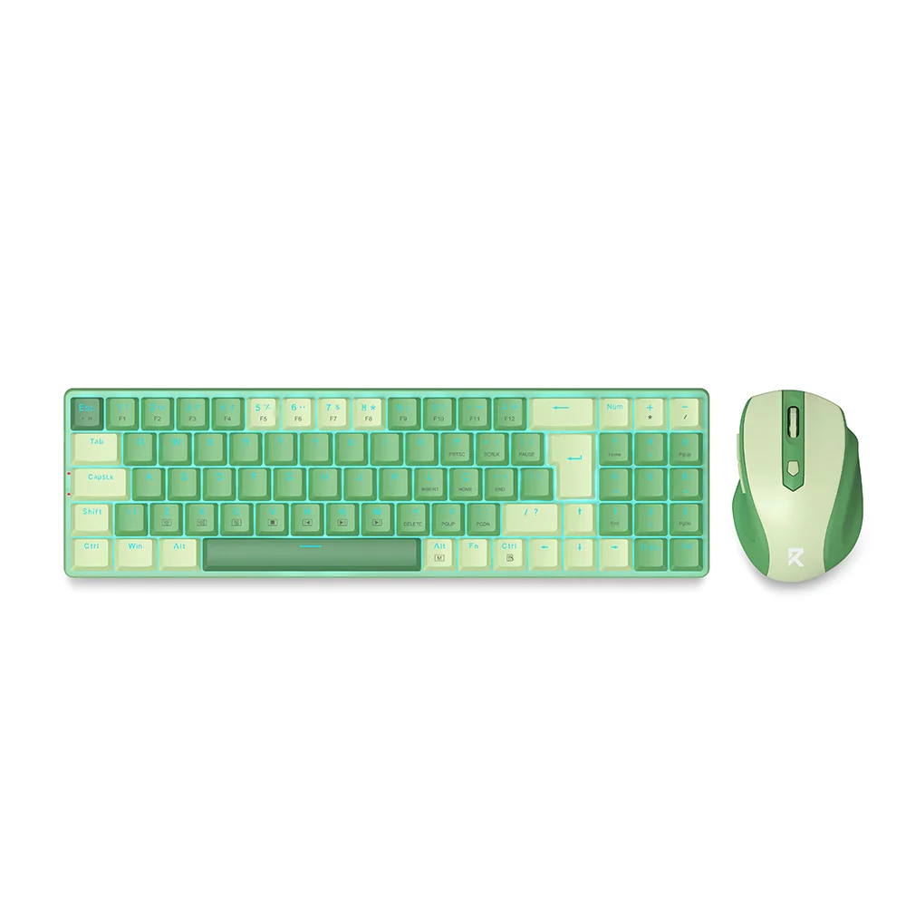 kit-souris-et-clavier-mecaniques-sans-fil-redragon-bs-8772-gc-vert