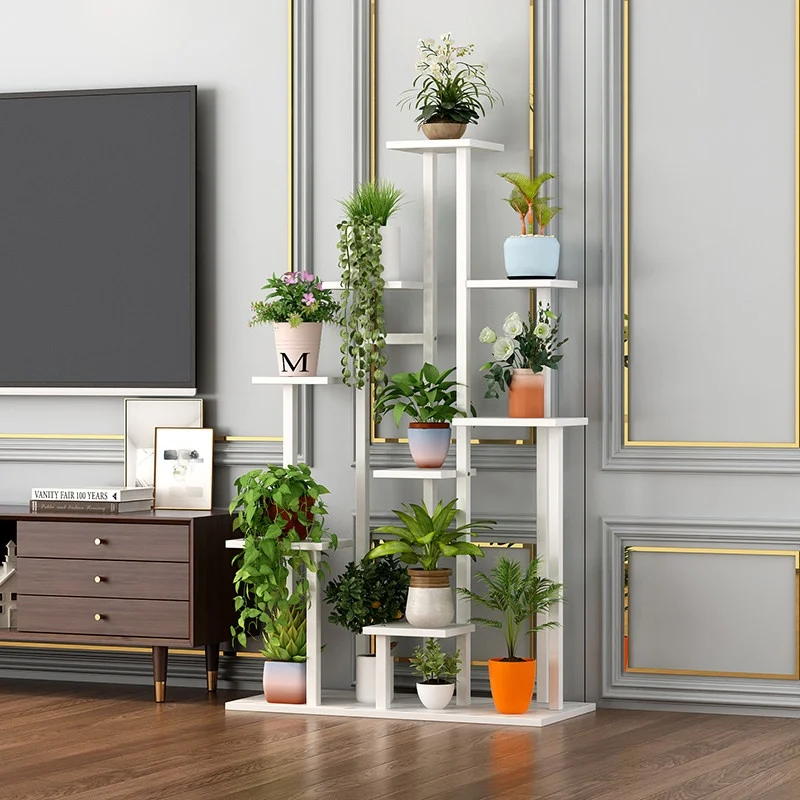 

*Flower Stand Storage Rack Living Room Balcony Modern Minimalist Non-Folding Floor-Standing High Plant Display Multi-Layer Rack