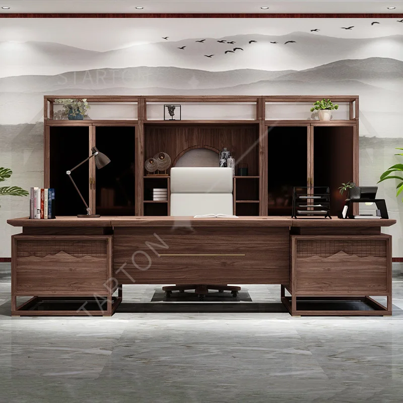 New Chinese Modern Office Desk High Quality Executive Escritorio Office Furniture