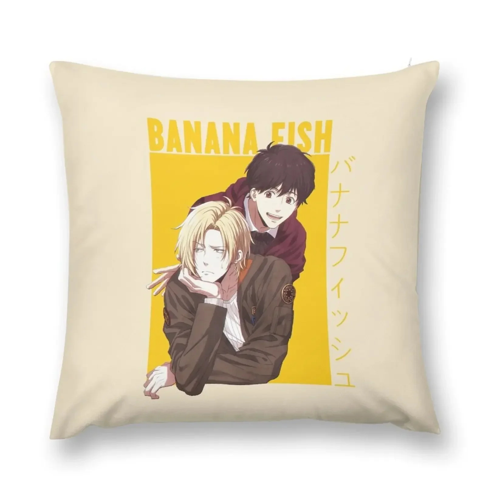 

Banana Fish Ash Eiji Throw Pillow Christmas Pillow Decorative Cushion pillow cover christmas Sofa Cover