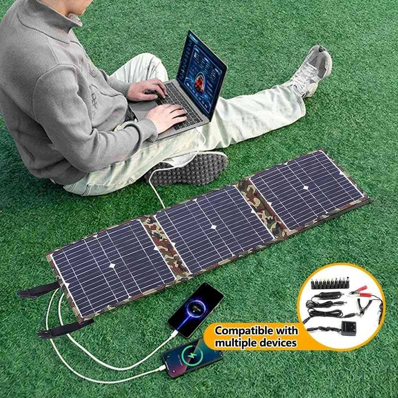 

800W Foldable Solar Power Station Solar Panel Kit Complete MPPT Portable Generator Charger 18V for Car Boat Caravan Camping