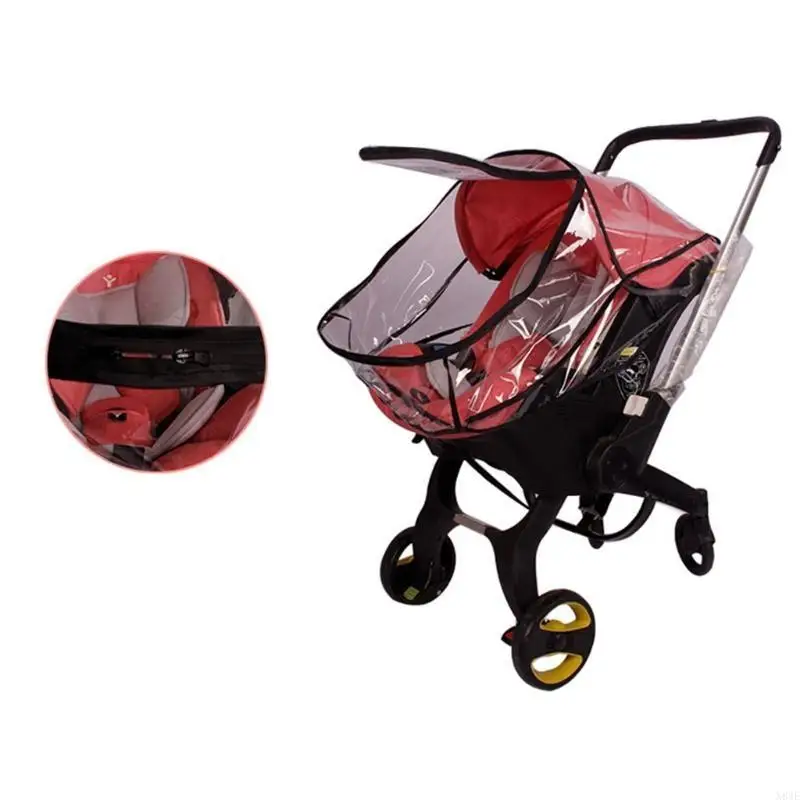 N84E Baby عربة أمطار تغطية سيارة الرضع للمقعد درع شفاف مقاومة للماء للرياح لعلاج الكرسي المائي.