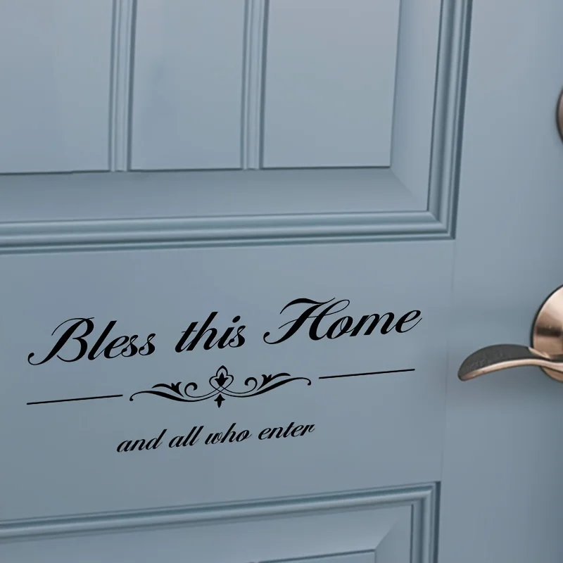 Collection of Decorative Door Stickers Titled 