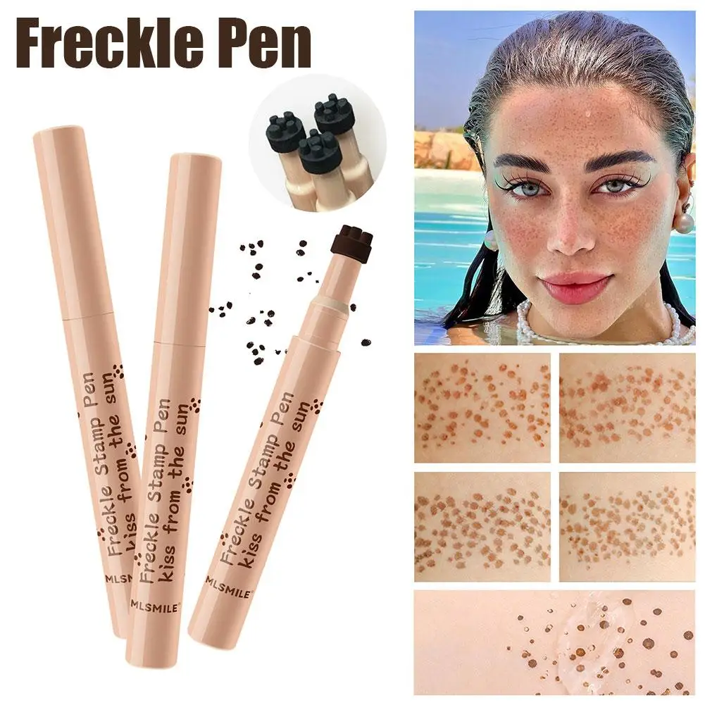 Natural Fake Freckles Pen Waterproof Face Brown Eyeliner Dot Waterproof Spot Dot Pretend Makeup Makeup Pen Spot Tool Pen V1E2