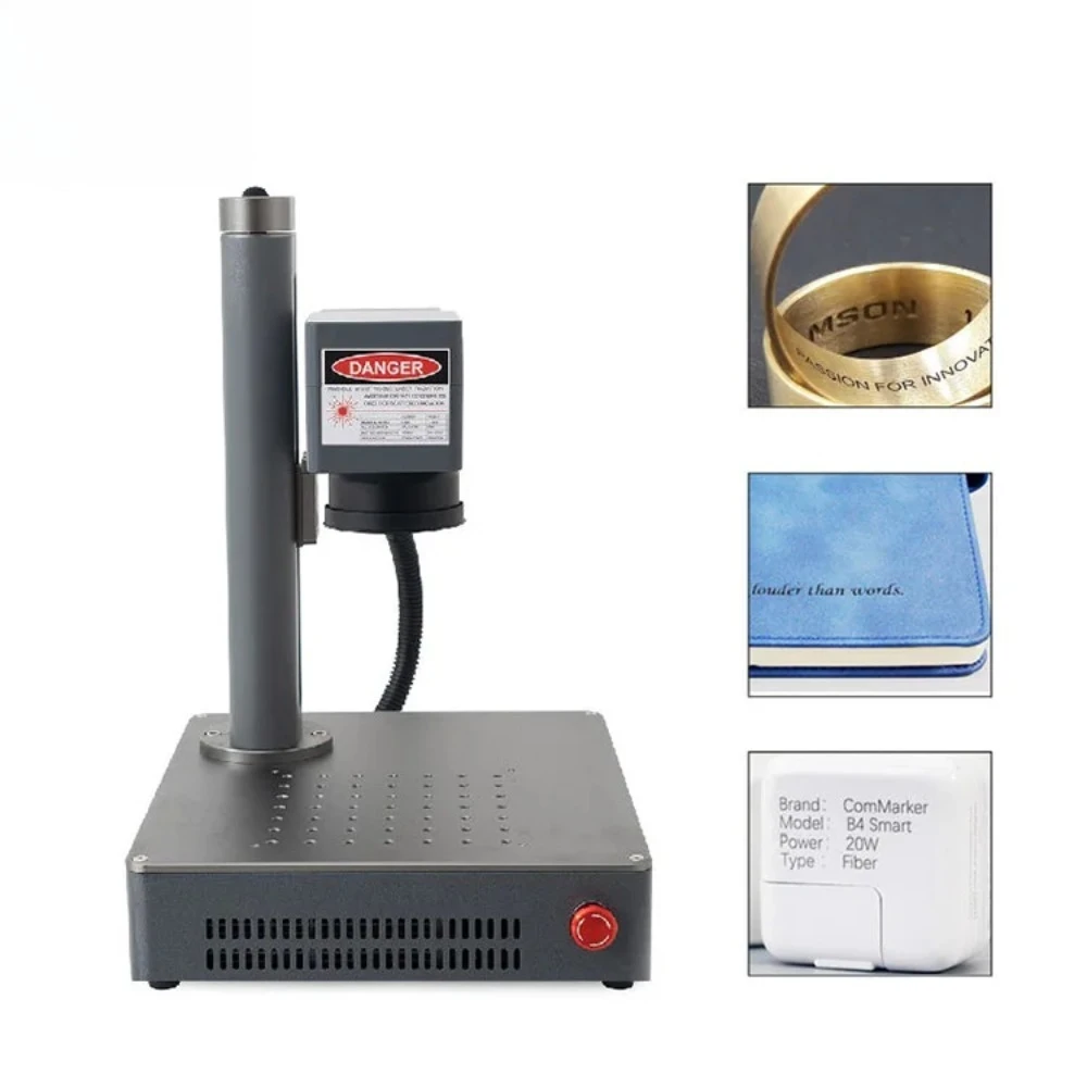 Riselaser Jewelry Gold Silver Rings Necklace Bangles Laser Marker 20W Fiber Laser Engraving Marking Machine