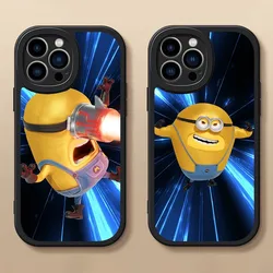 D-Despicable Movie M-Minions M-Me Phone Case For iPhone 14 15 11 12 13 X XR Pro MAX Plus Lens Protective Leather Soft Back Cover