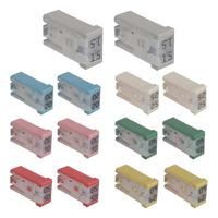 Car Fuses Assortment Kit 14pcs Portable Slotted Cartridge Fuse For Cars Assorted Fuses15A 20A 25A 30A 40A 50A 60A for Cars