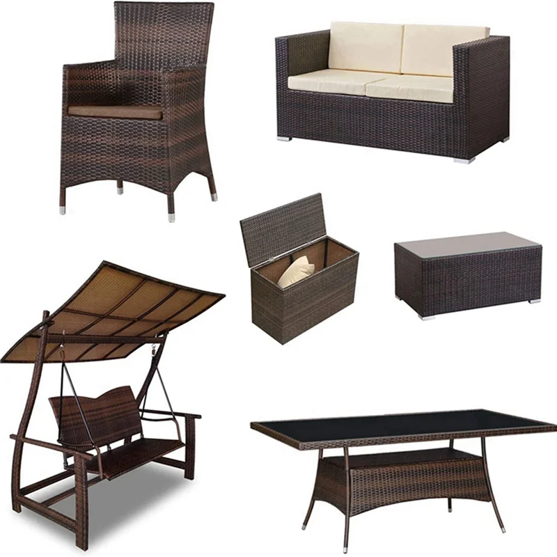 4X Korb-Reparaturset, Kunststoff-Rattan für Terrassenstuhl-Reparatur, flacher Korbmöbel-Reparatur-Ersatz-BAAQ