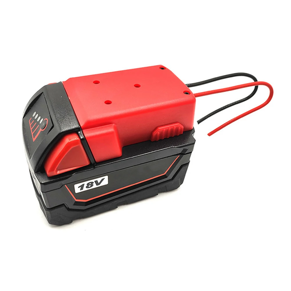 14.4-18V Adapter Conversion Kit With Wires Secure Lock Connector For Diy Power Output Small Dc Fans Heating
