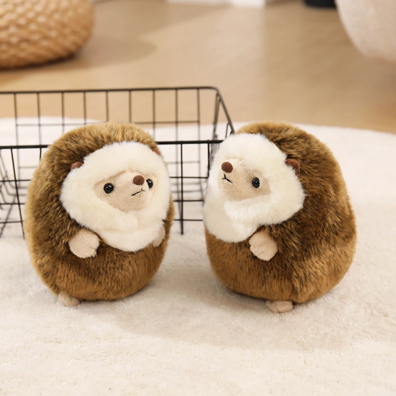 

Adorable Baby Hedgehog Plush Toys Soft Stuffed Lifelike Hedgehog Doll Lovely Desktop Pet Kawaii Bags Decor Kids Xmas Gifts